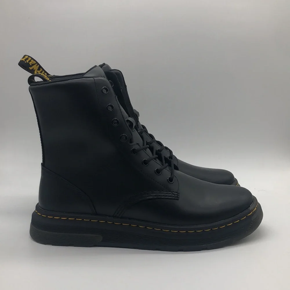 Mens Dr. Martens Crewson Black/Yellow 31222001 New with box - Picture 3 of 6